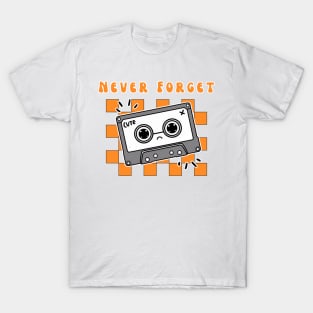 Never Forget Cassette Tape T-Shirt